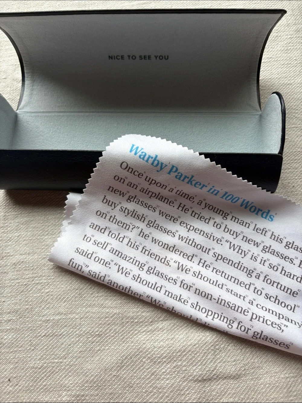 Warby Parker Laurel Glasses with Case and Cloth